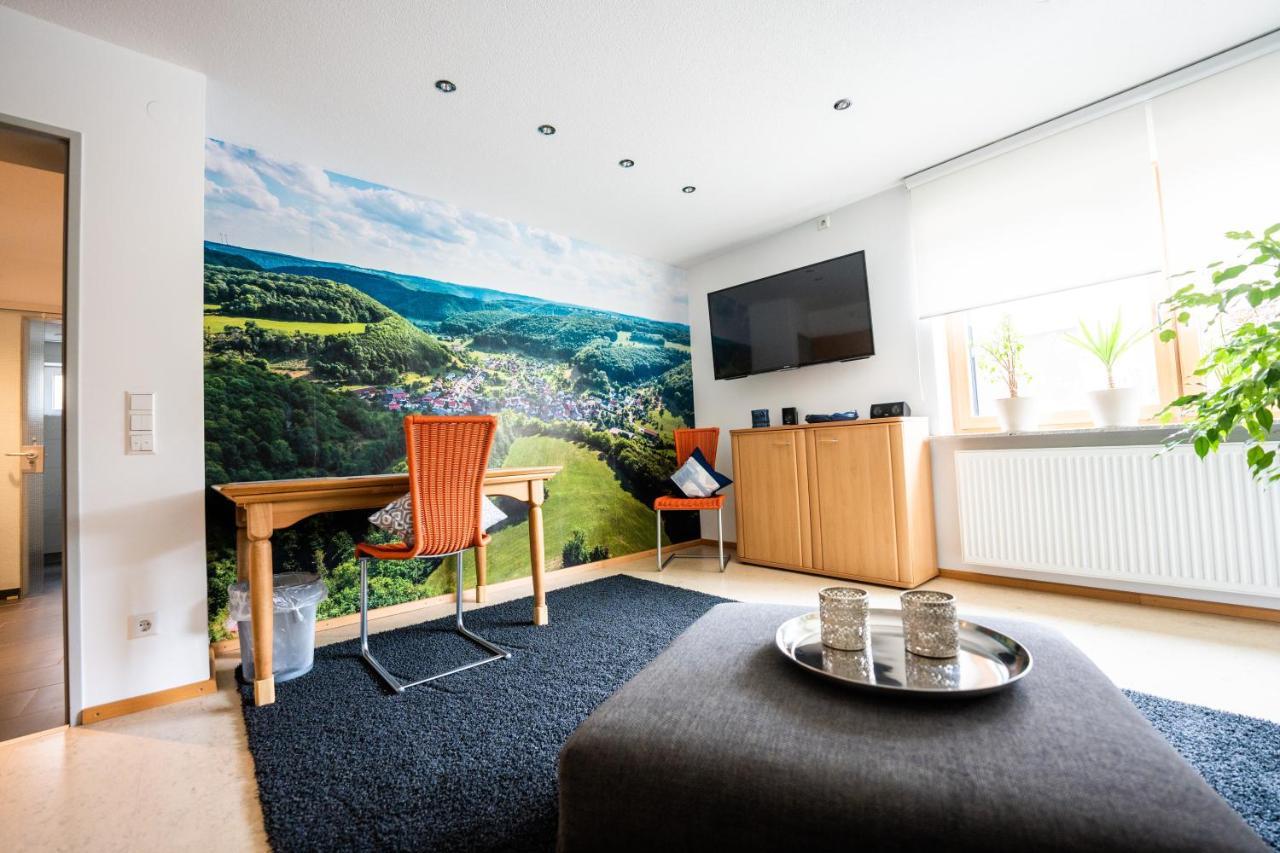 Laendliche 2-Zimmer Wohnung Bad Ditzenbach Buitenkant foto