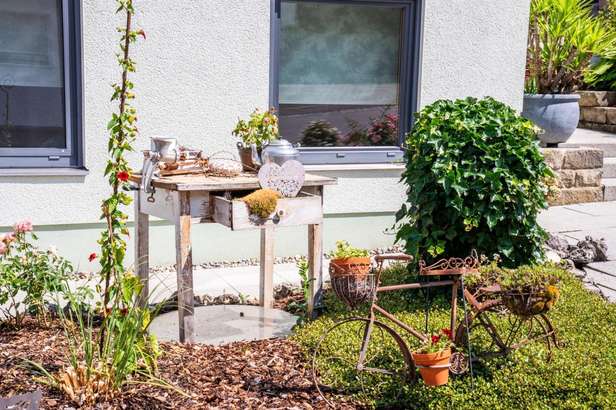 Laendliche 2-Zimmer Wohnung Bad Ditzenbach Buitenkant foto